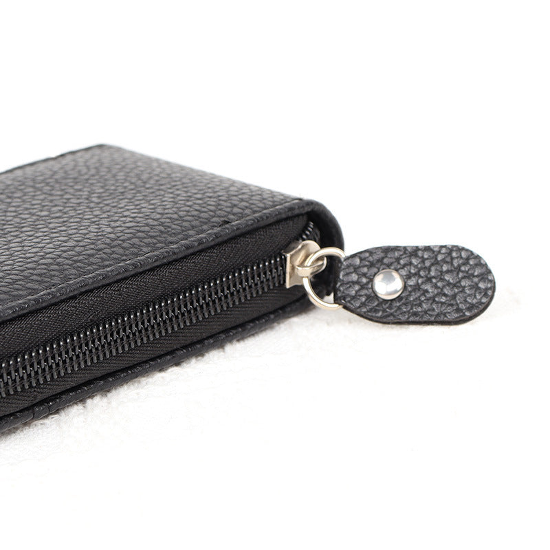 Creative Organ Multifunctional Zipper Vertical Short Card Holder