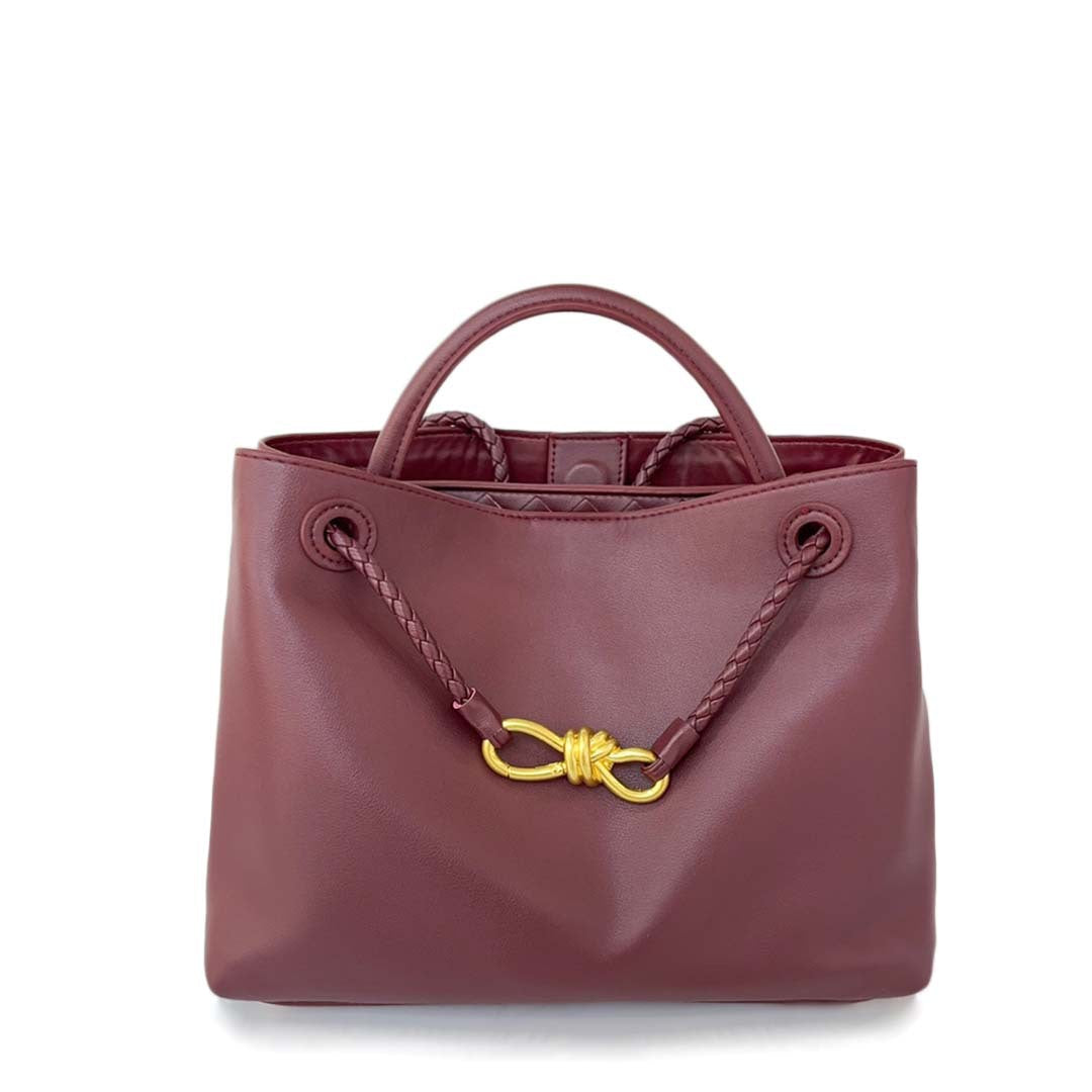 Classy Women's Large Capacity Metal Braid Crossbody Bags