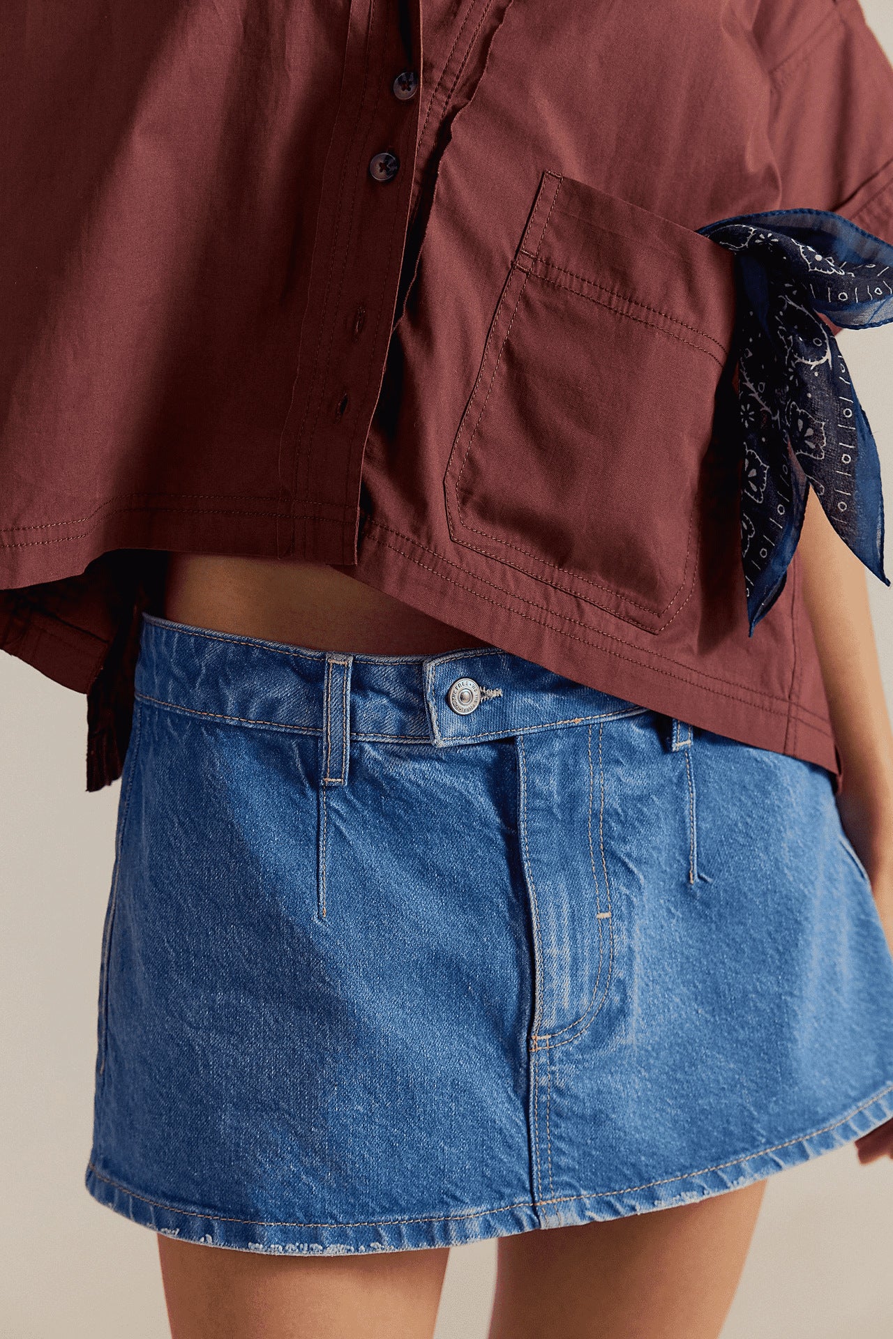 Fashion Women's Summer Casual Trend Denim Skirts