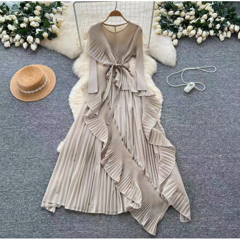 Women's Dress Design Irregular Three-dimensional Ruffled Pleated Dresses