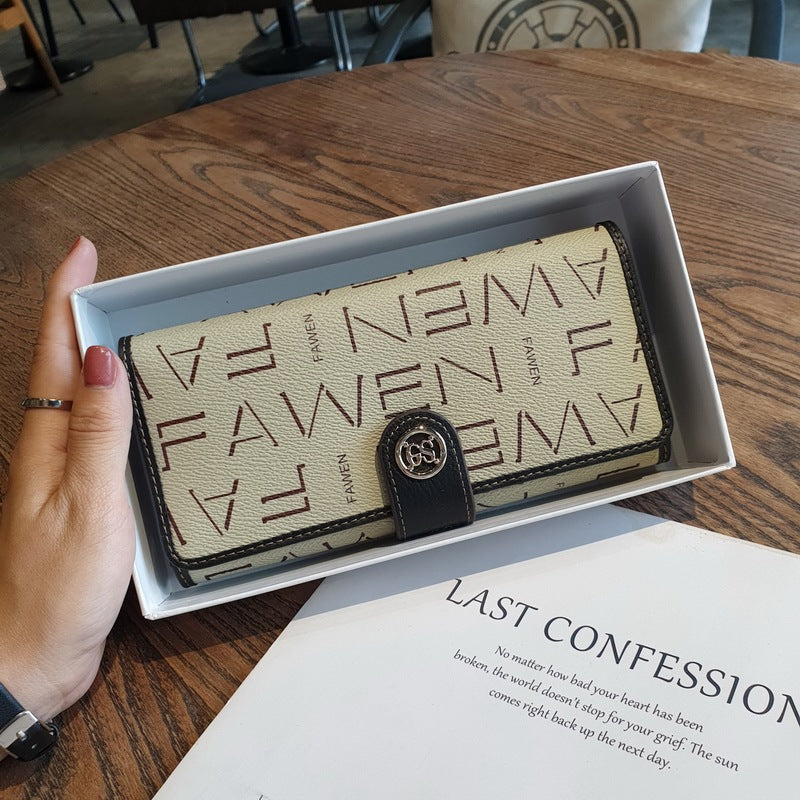 Women's Genuine Leather Long Large Capacity Clutch Ladies Wallets