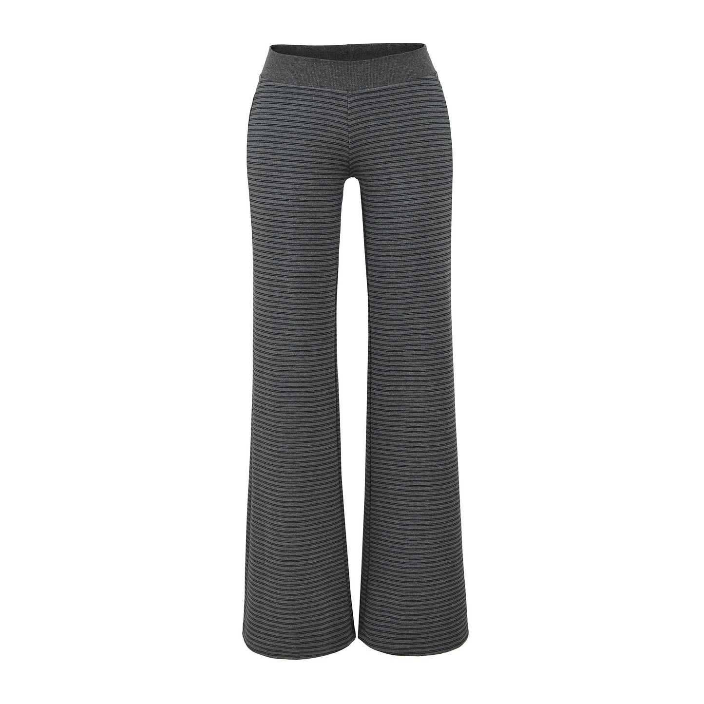 Women's Hot Stitching High Waist Striped Contrast Color Pants
