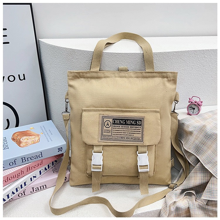 Capacity Multipurpose Canvas Female Junior High Bags