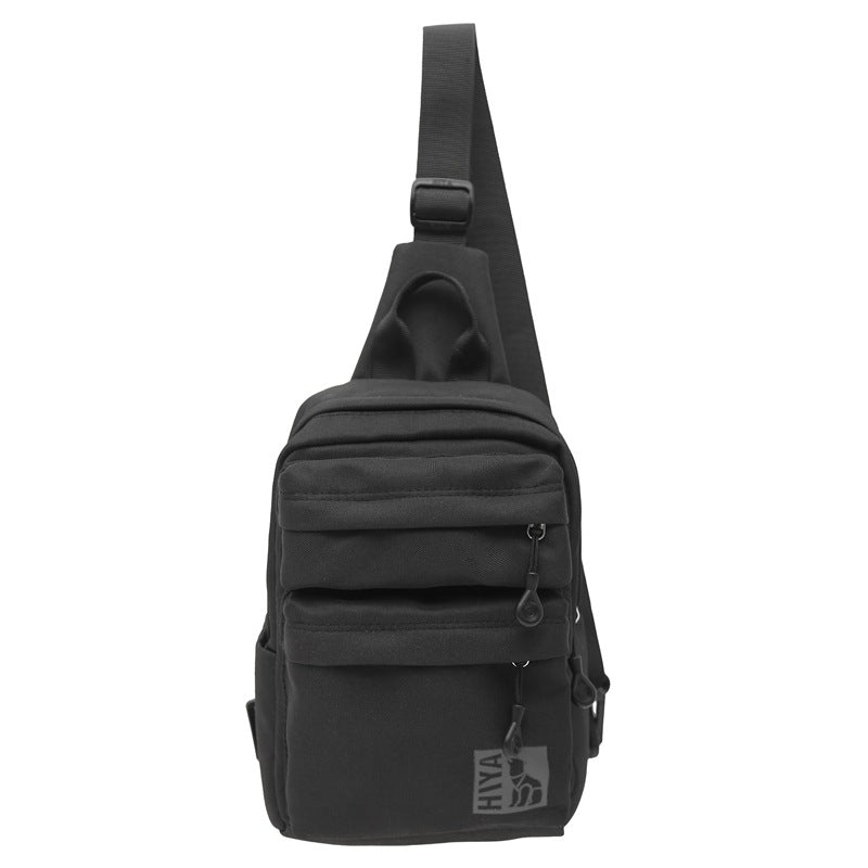 Men's Unique Versatile Earphone Nylon Korean Men's Shoulder Bags
