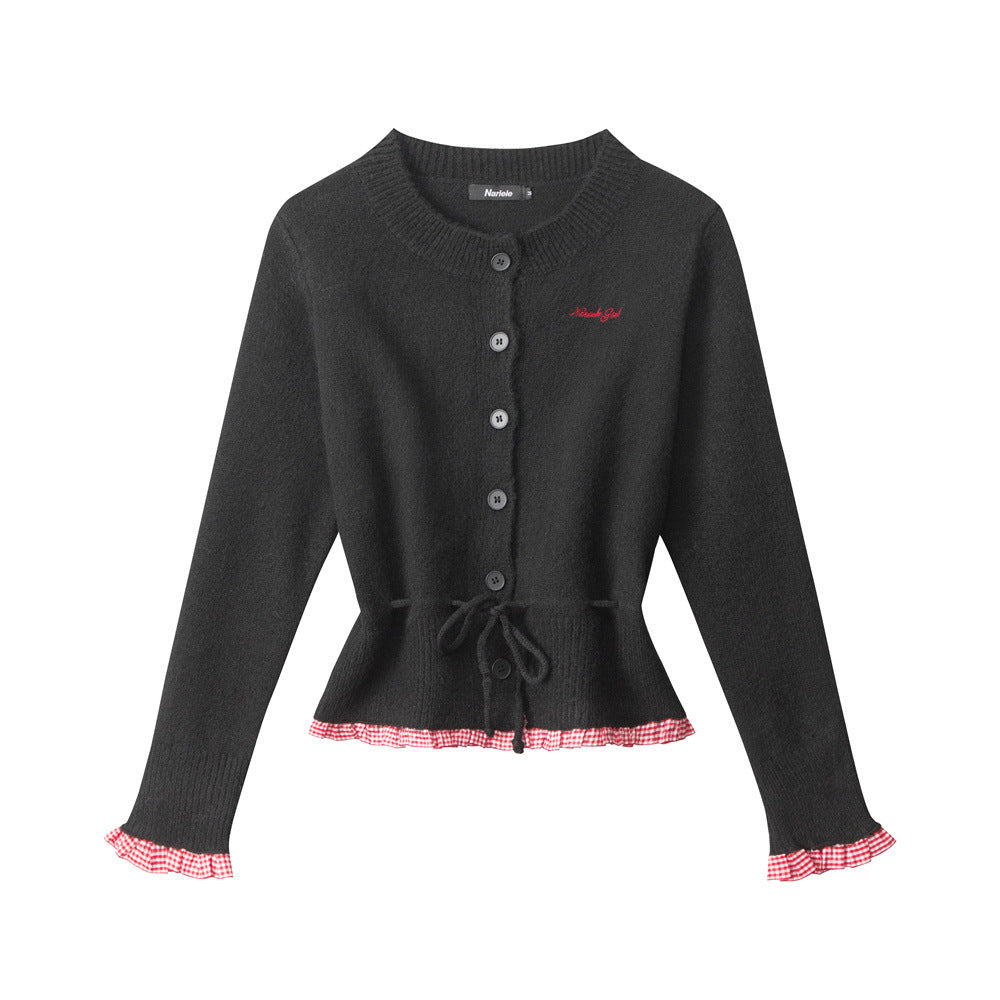 Women's Waist Trimming Design Sense Slim Knit Sweaters