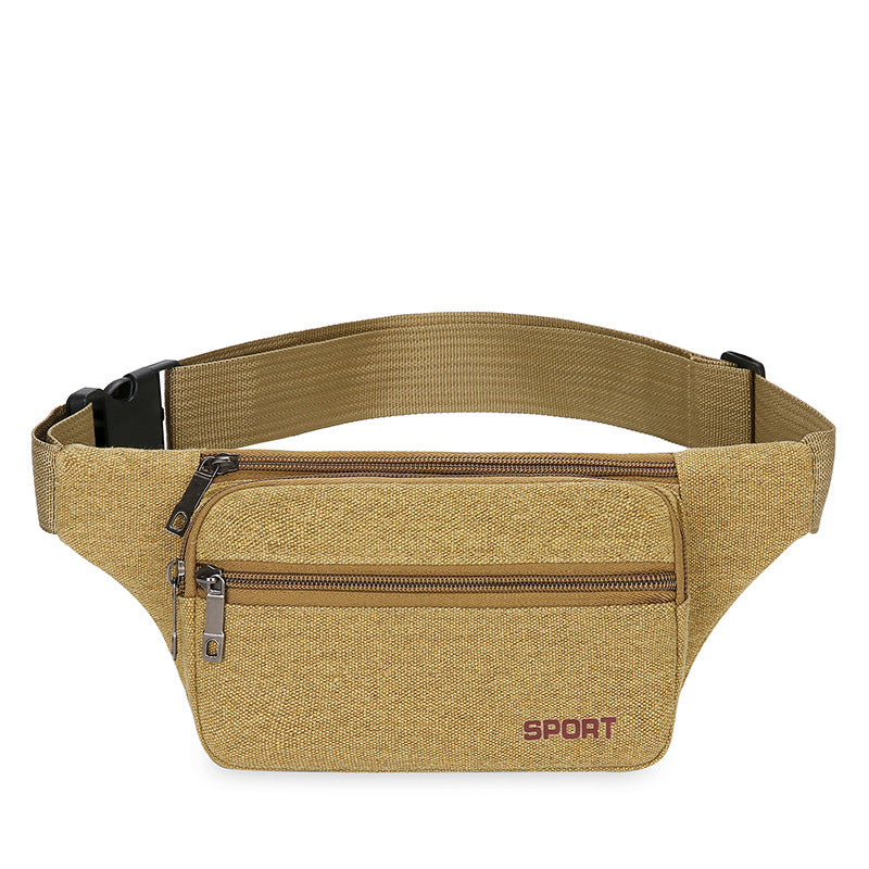 Men's Versatile Popular Retro Canvas Unisex Men's Waist Packs