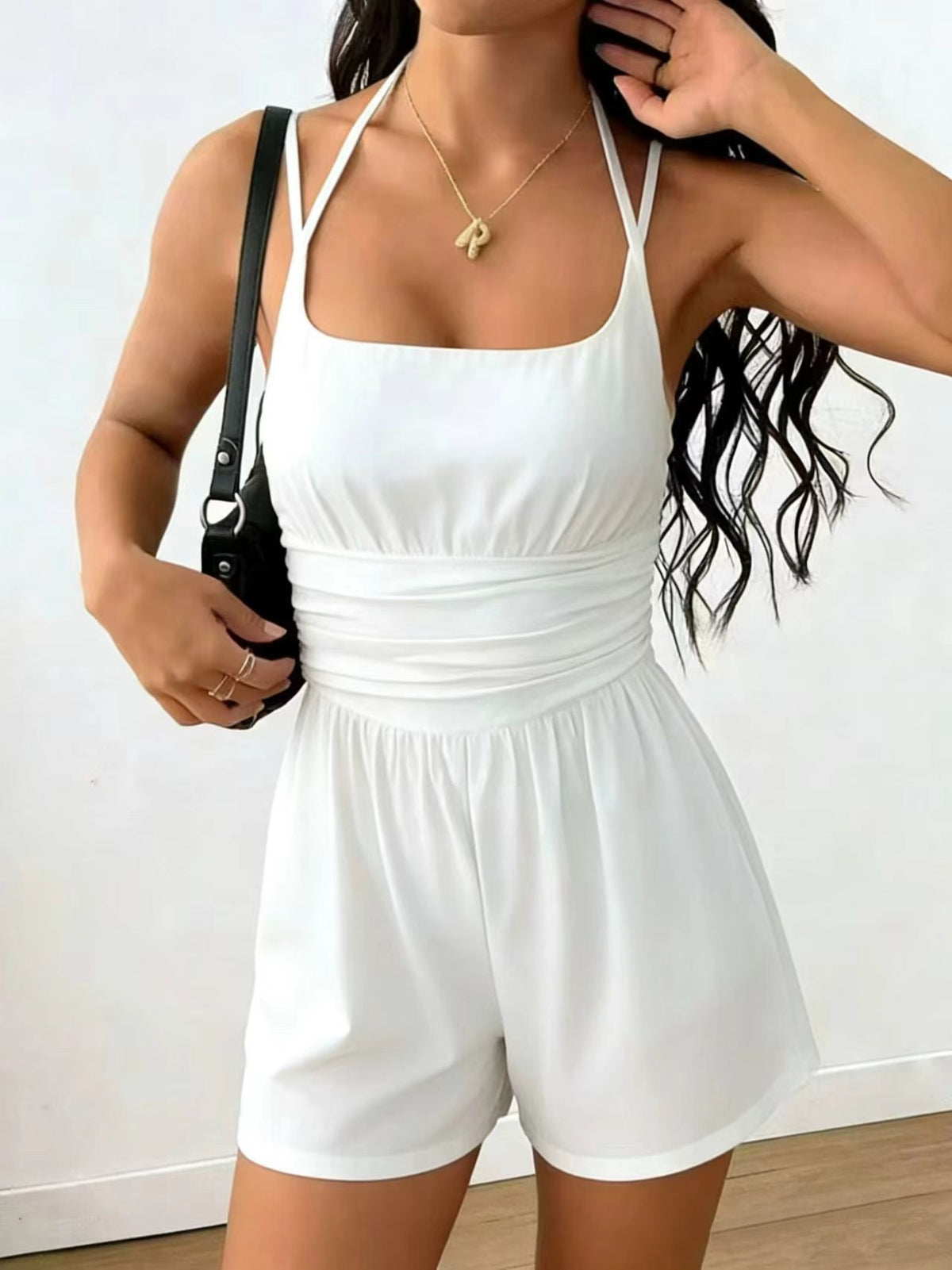 Women's Summer Sling Casual Wide Leg Loose Women's Jumpsuit/clothing