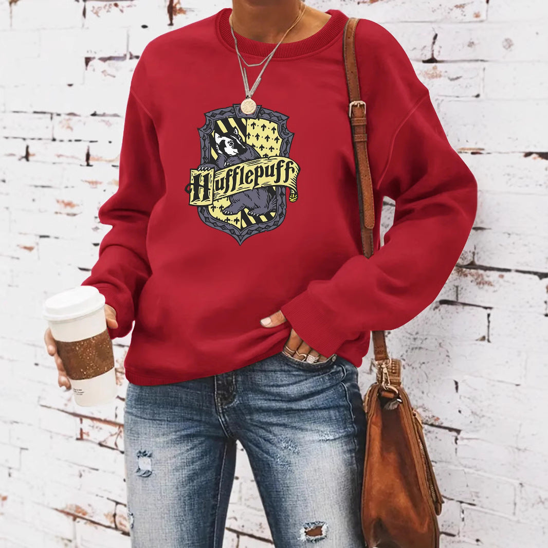 Stylish Women's Round Neck Trends Long-sleeved Tops