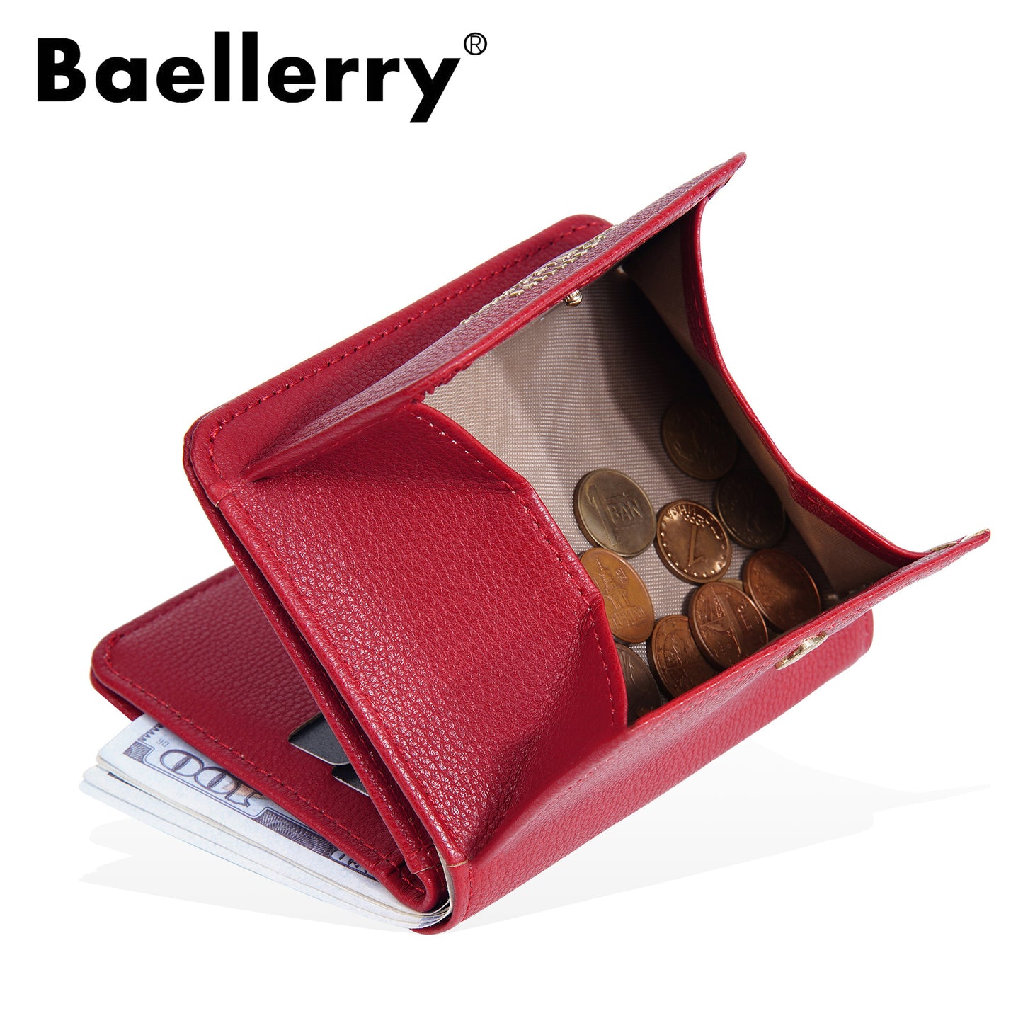 Women's Solid Color Multiple Slots Style Fashion Ladies Wallets