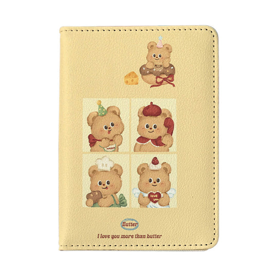 Butter Bear Skin Overseas Passport Cover Card Holder