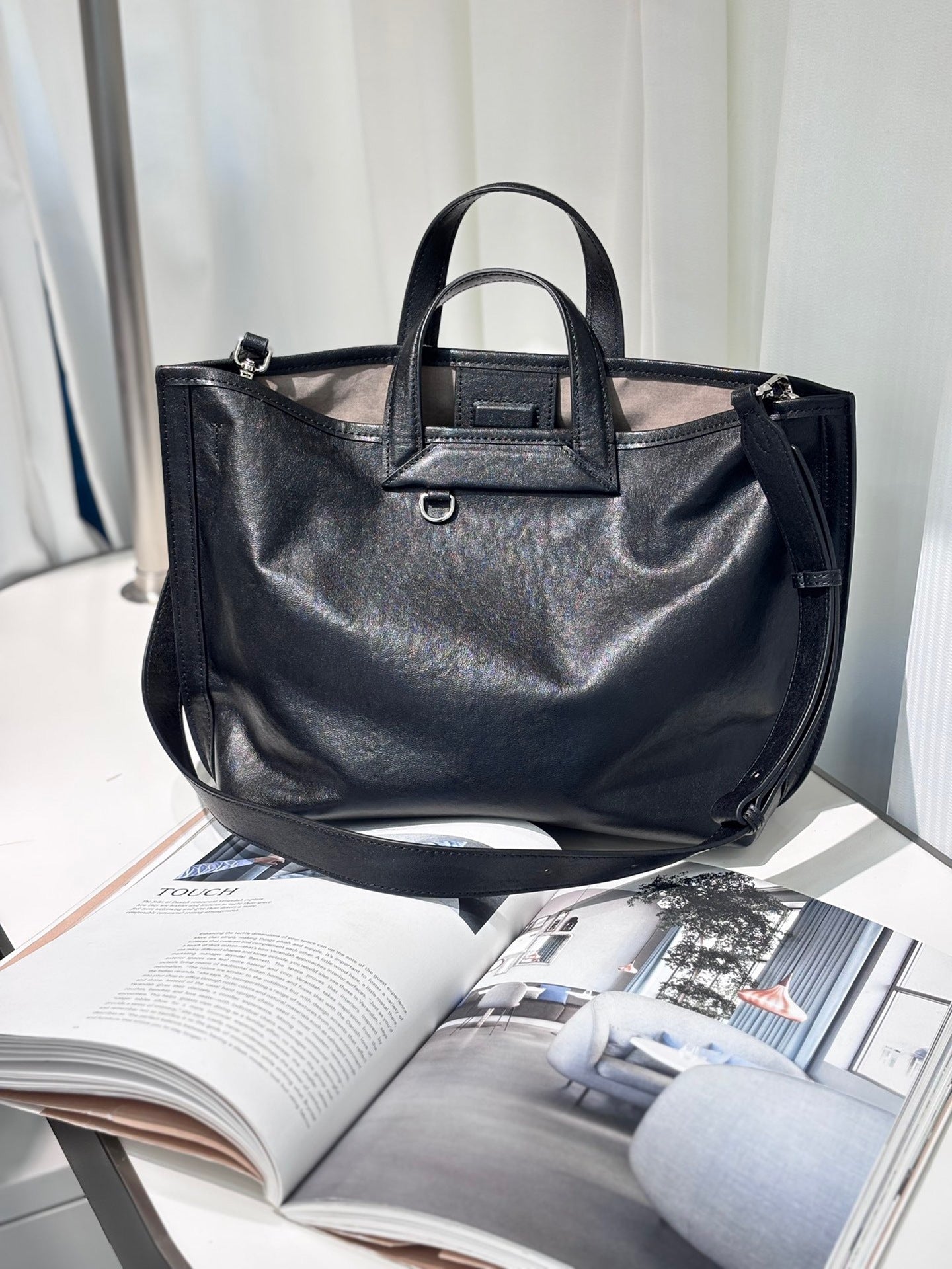 Women's Interest Scottish Fold Portable Vegetable Tanning Handbags