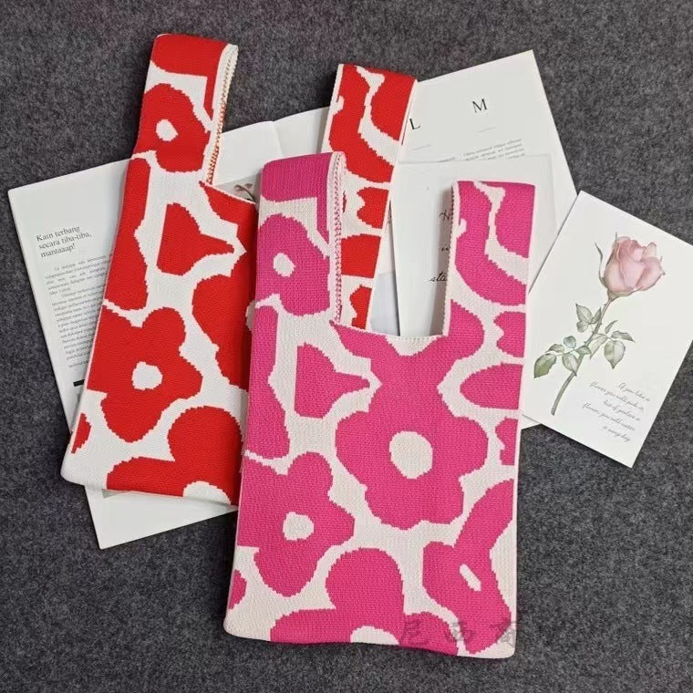 Korean Style Woolen Yarn Fashion Simple Handbags