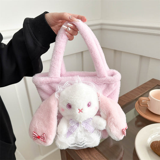 Rabbit Cute Plush Lolita Good-looking Cartoon Bags