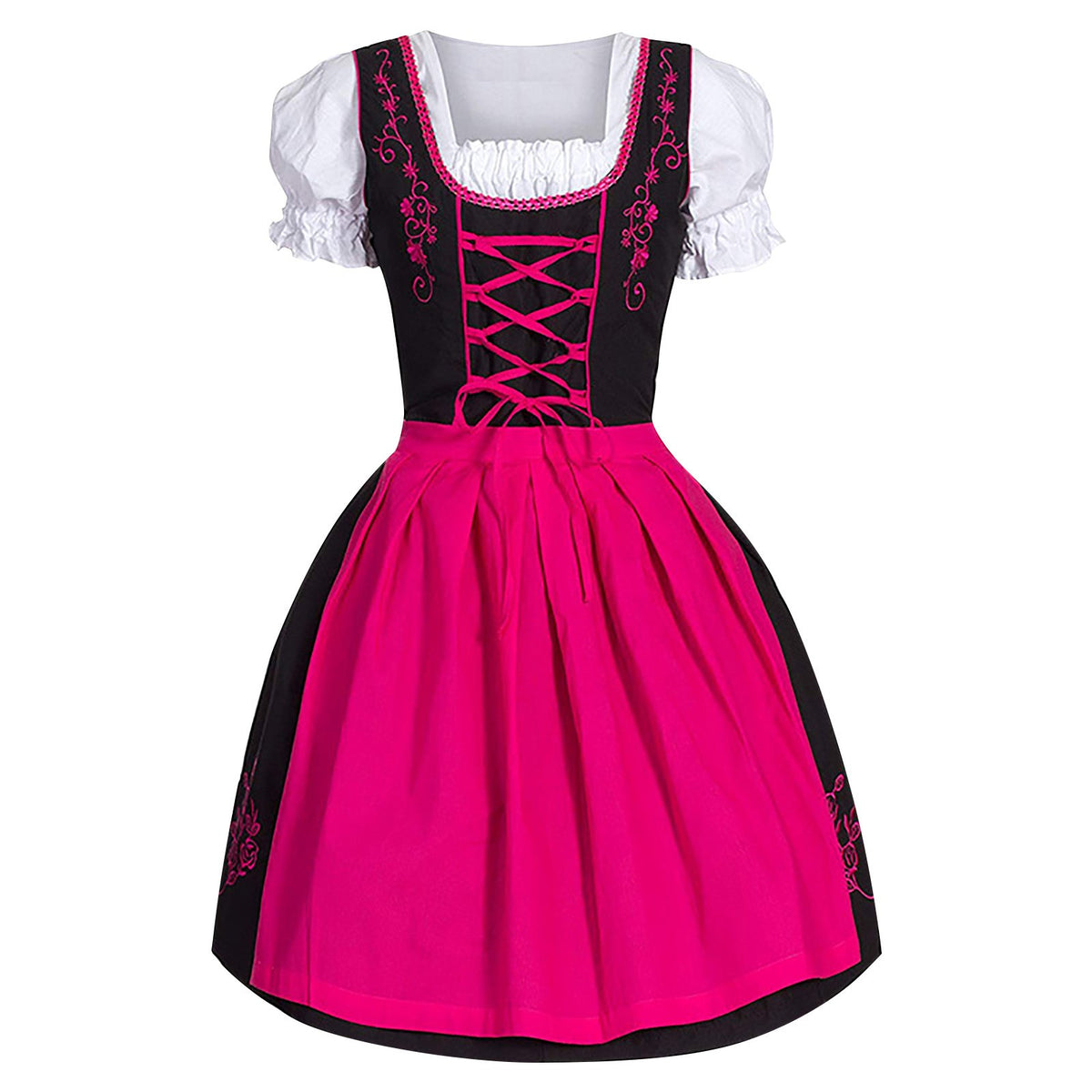 Spring Artistic Retro Short-sleeved Irregular Polyester Dress