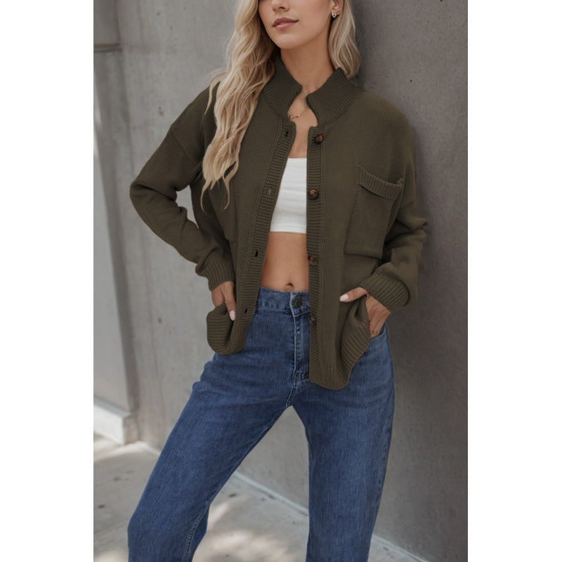 Women's New Classic Beautiful Button Baggy Sweaters