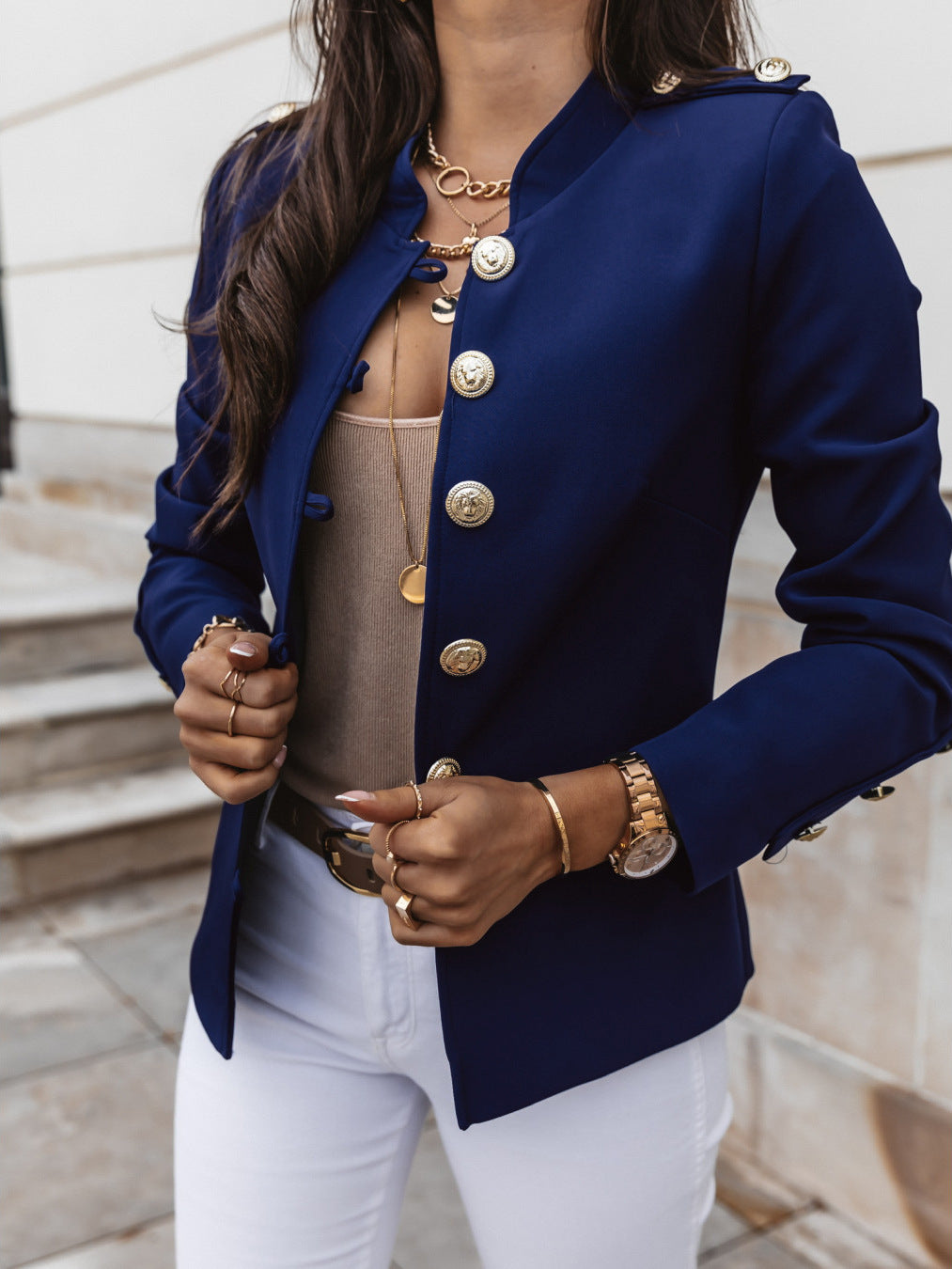 Elegant Casual Comfortable Long Sleeve Breasted Small Suit