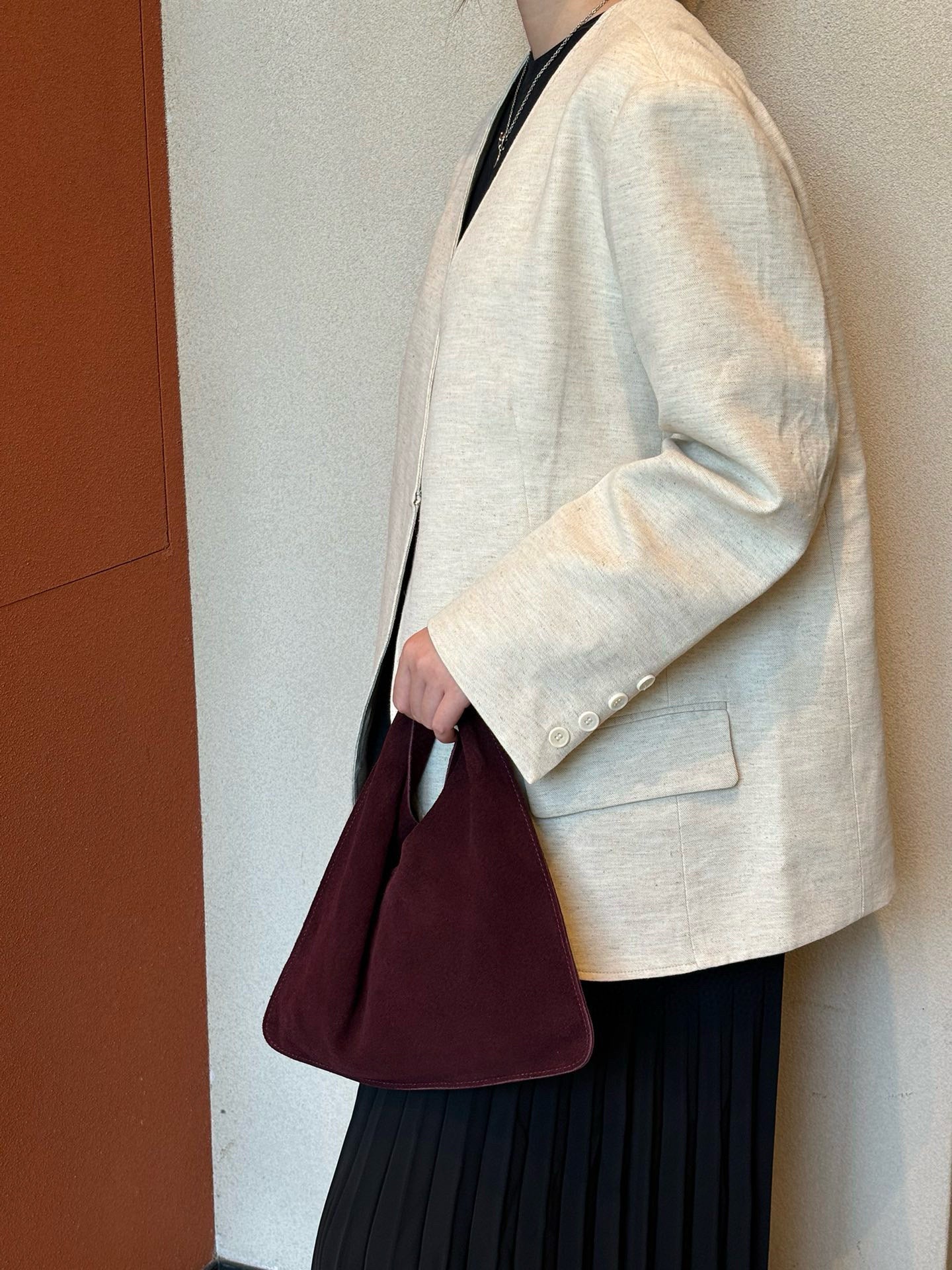 Women's Cowhide Triangle Genuine Leather Large Capacity Bags