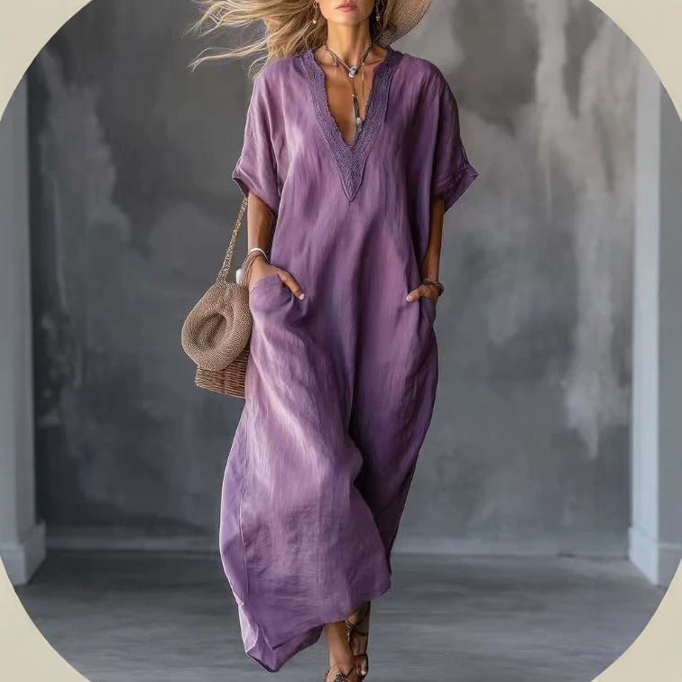 Summer Retro Long Casual Holiday Bohemian Dress