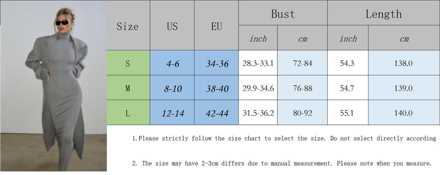 Women's Angora Covering Yarn Turtleneck Base Knitted Dresses