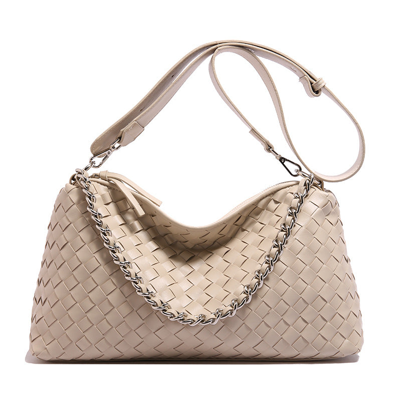 Women's Style High Sense Woven Texture Light Armpit Bags