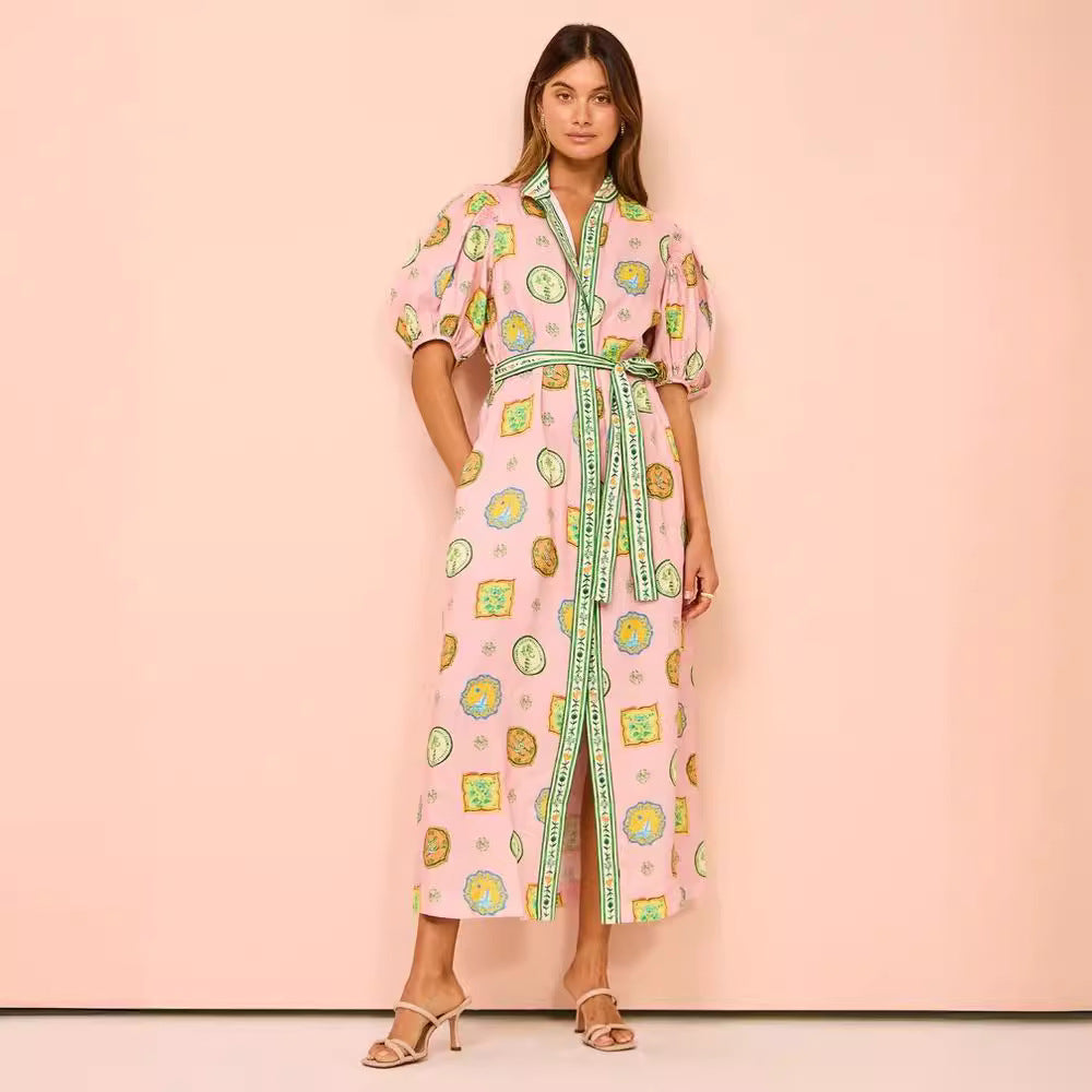 Personalized Iti Lantern Sleeve Casual Fashion Dresses
