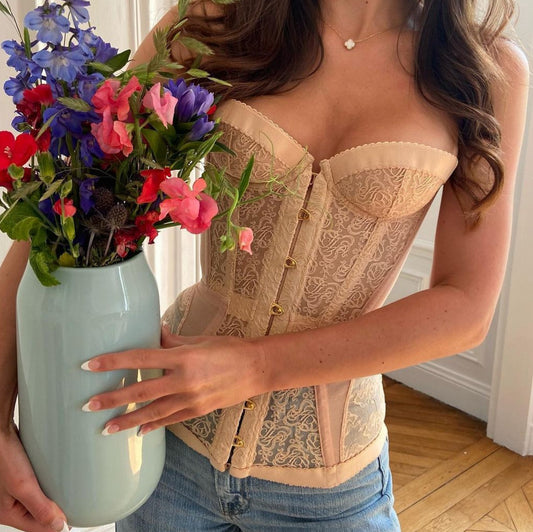 Women's Elegant Sexy Corset Fishbone Tube Tops
