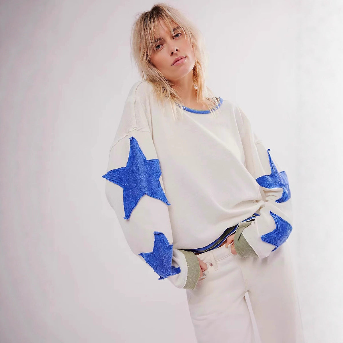 Women's Fashion T-shirt Long Sleeve Round Neck Women's Sweater, Sweater