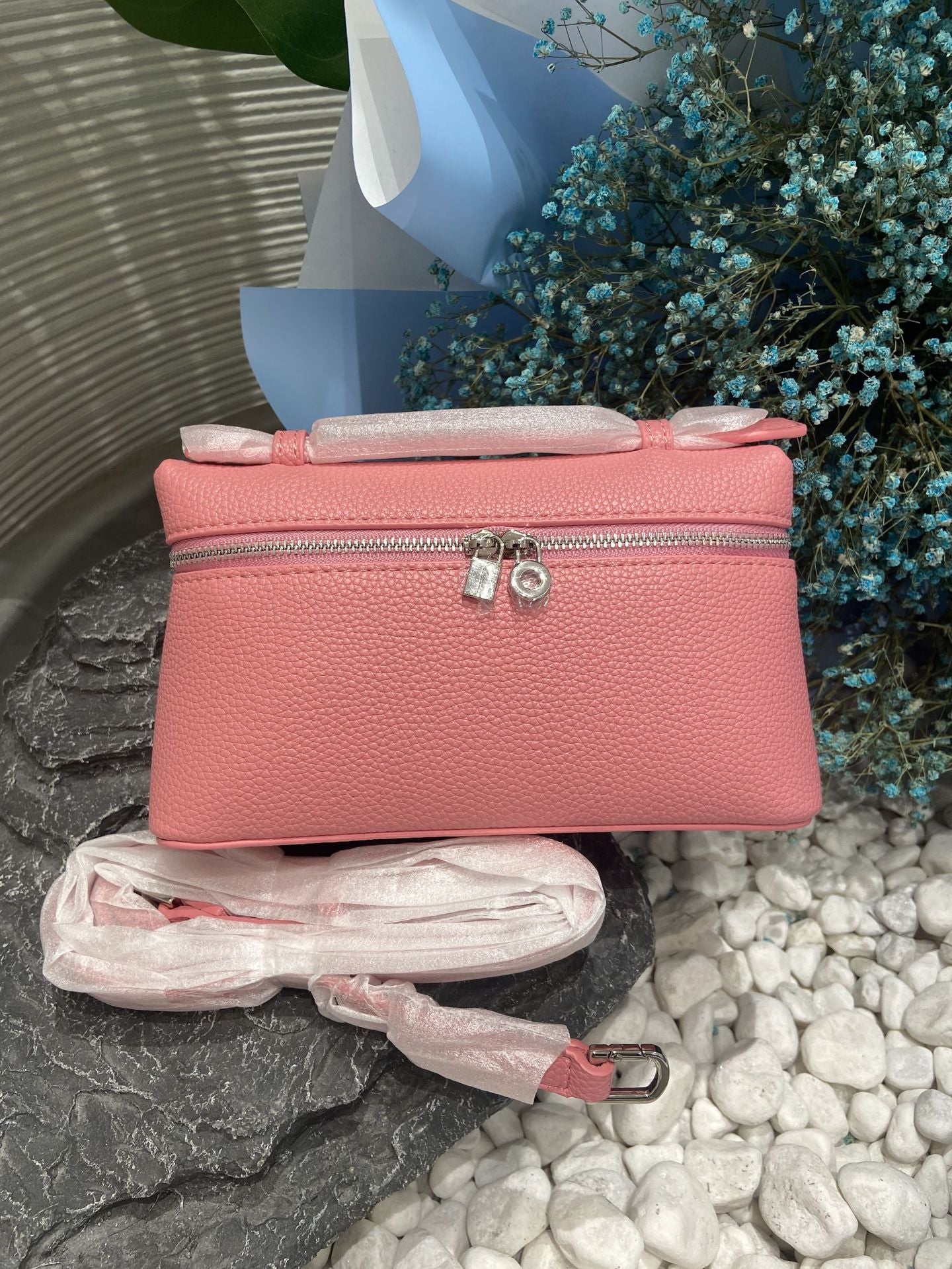 Women's Genuine Leather Macaron Color Series Litchi Handbags