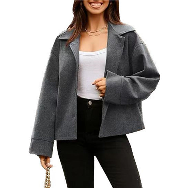 Women's Casual Office Long Sleeve Button Small Suit