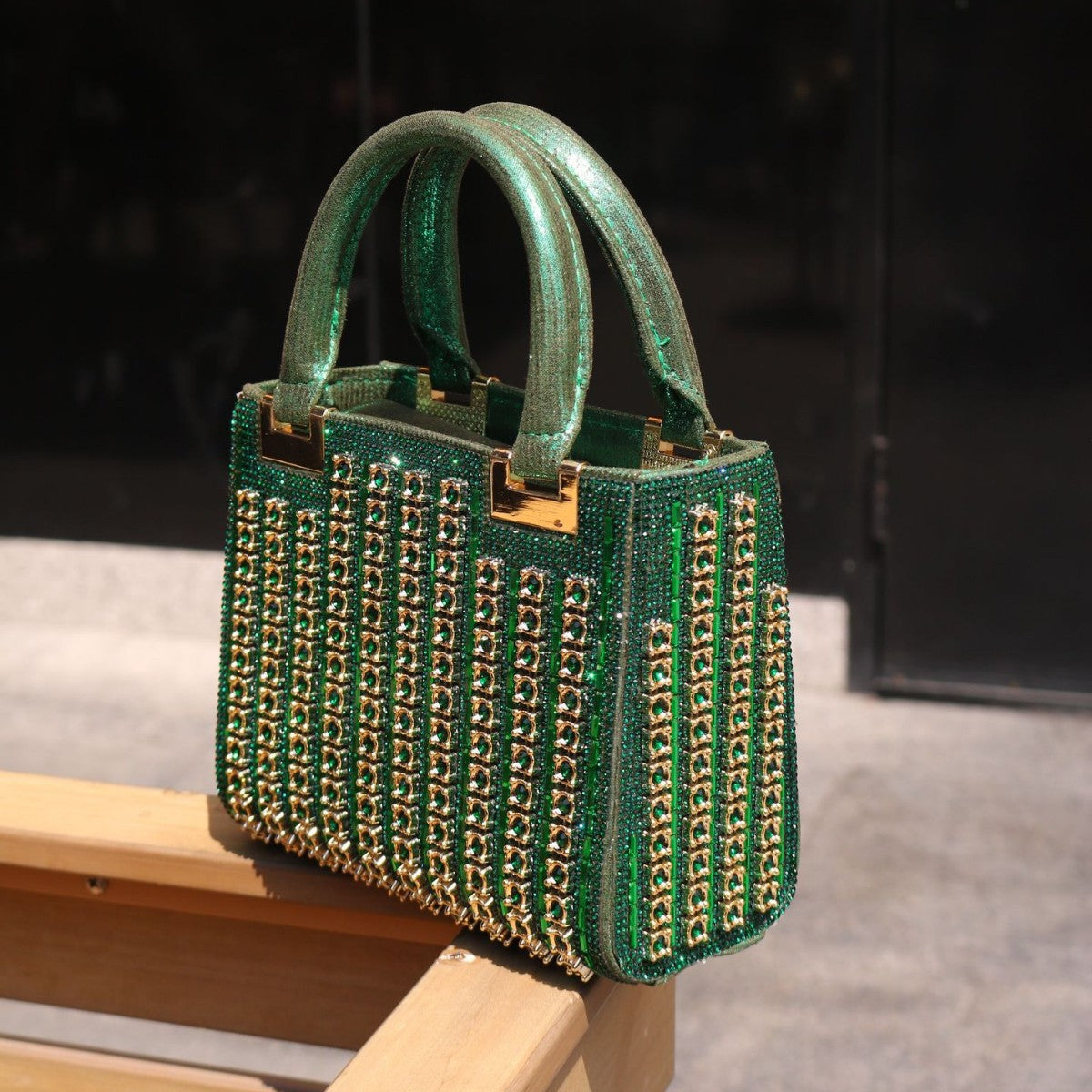 Dinner Refined Rhinestone Chain Simple Fashion Evening Bags