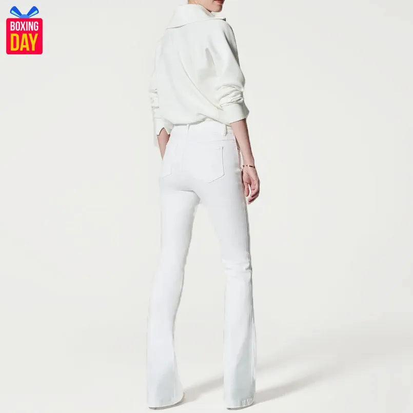 Women's Trendy Tight Stretch Flared Trousers Jeans