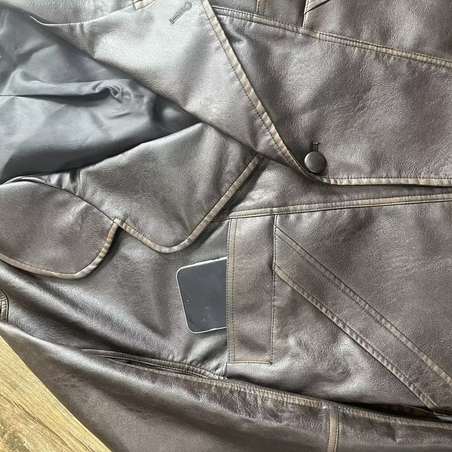 Women's Trendy Attractive Retro Lapels Leather Coats