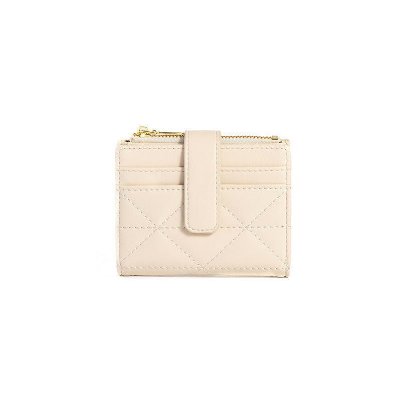 Women's Korean Style Embroidery Yarn Classic Zipper Ladies Wallets