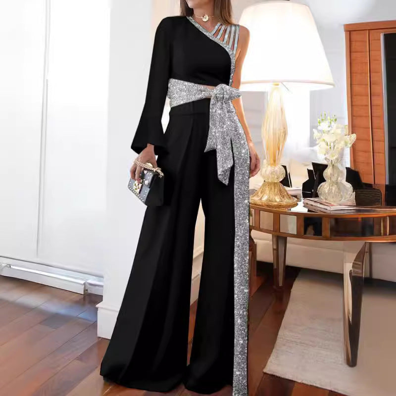 Women's Casual High Waist Wide Leg Jumpsuits