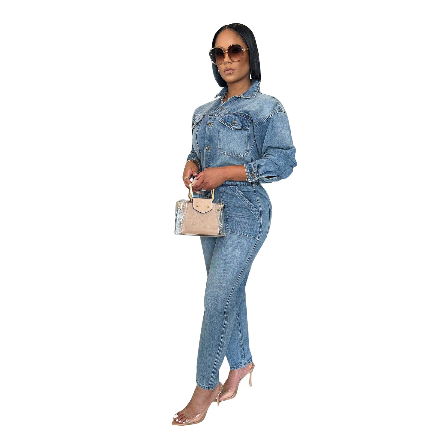 Women's Unique Charming Sexy Fashion Denim Jumpsuits