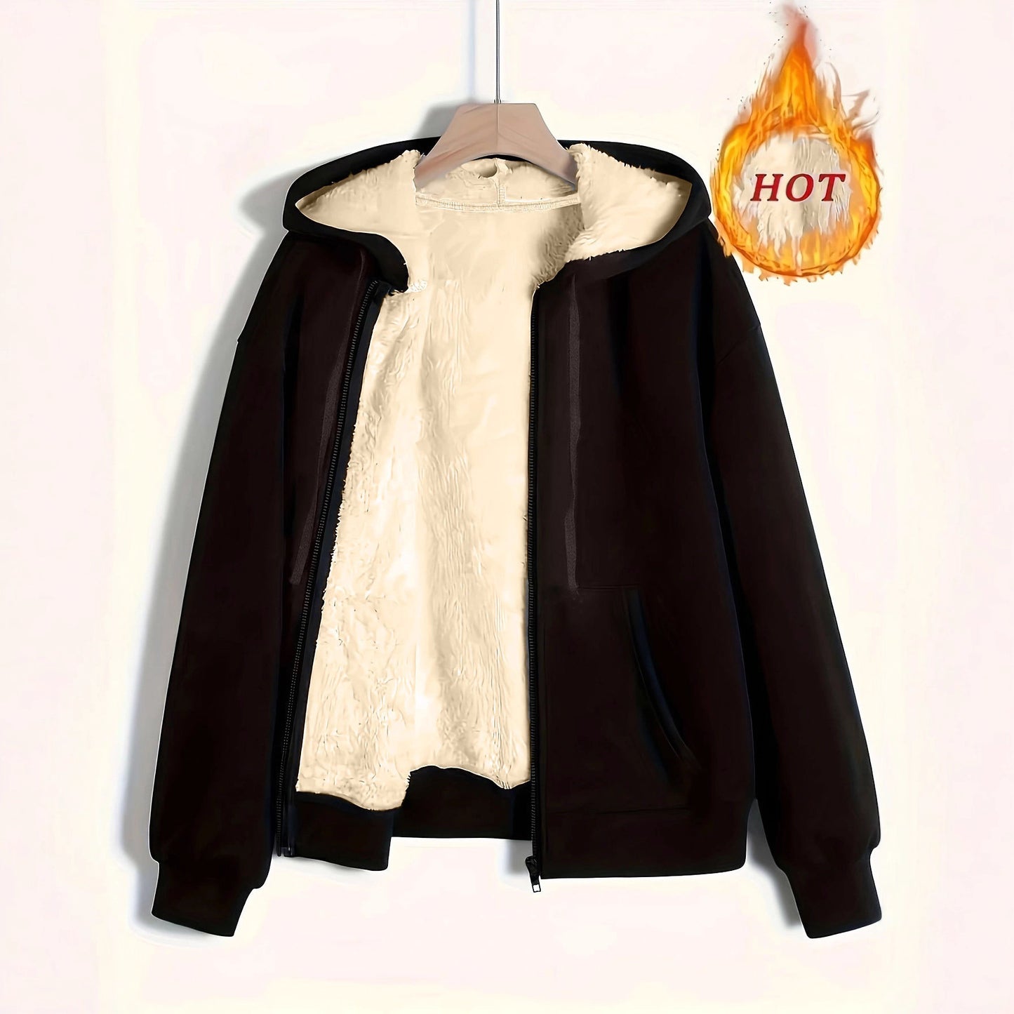Cool Women's Winter Warm Plush Hoodie Women's Sweater, Sweater