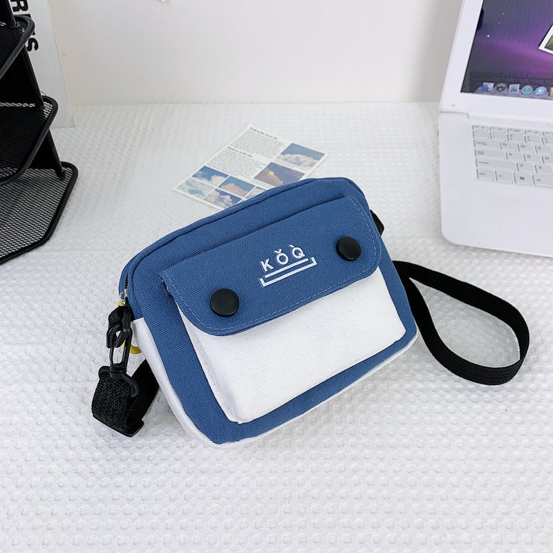 Women's Fashion Style Canvas Korean Mobile Shoulder Bags