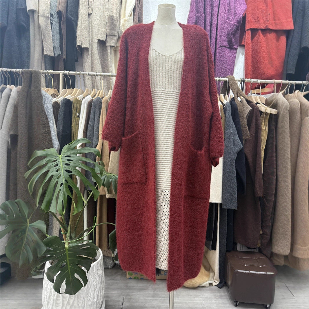 Long Knitted Korean Style Casual Loose Knitwear