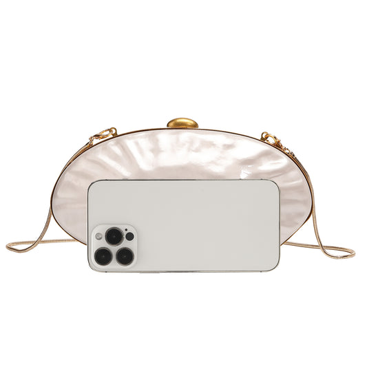 Women's Egg Acrylic Clutch Dinner Banquet Evening Bags