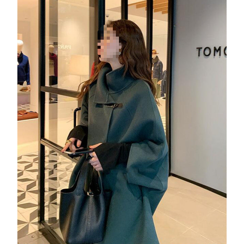 Women's Overcoat Korean Style Casual Mid-length Woolen Coats
