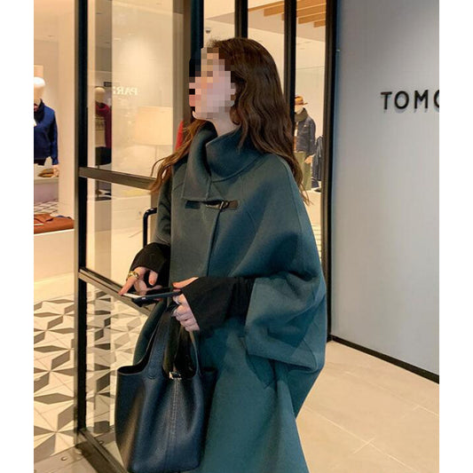 Women's Overcoat Korean Style Casual Mid-length Woolen Coats