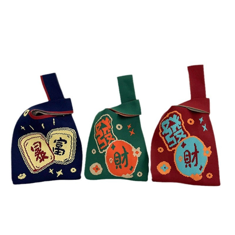 Women's Knitted Vest Versatile Large Capacity Commuter Handbags