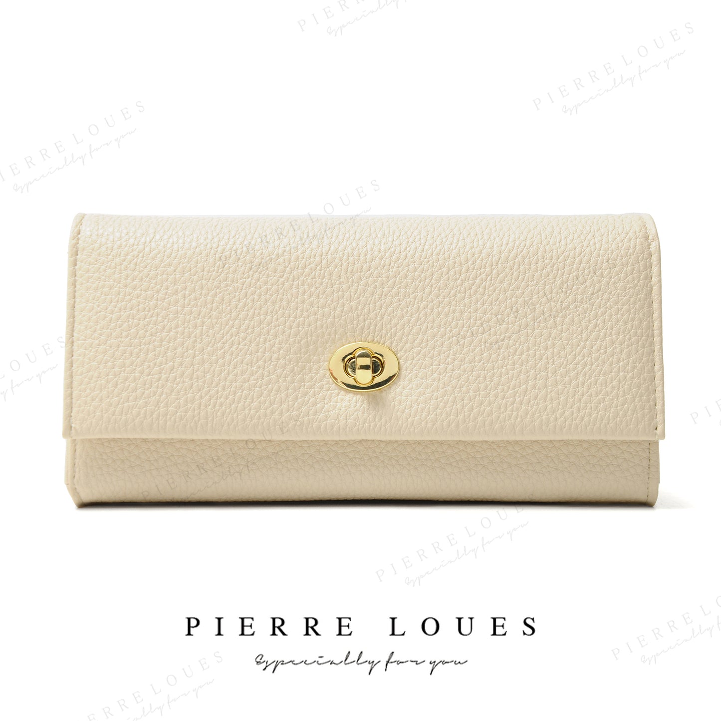 Long Premium Lychee Pattern Classic Trifold Ladies Wallets