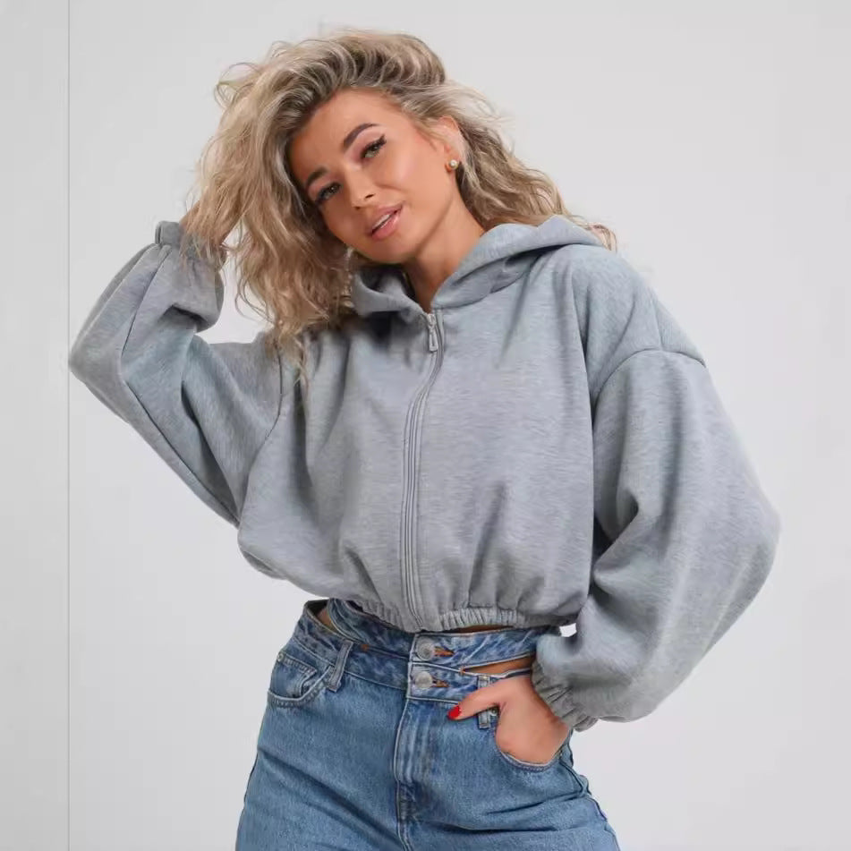 Stylish Women's Leisure Hoodie Long-sleeved Sweatshirt Women's Sweater, Sweater