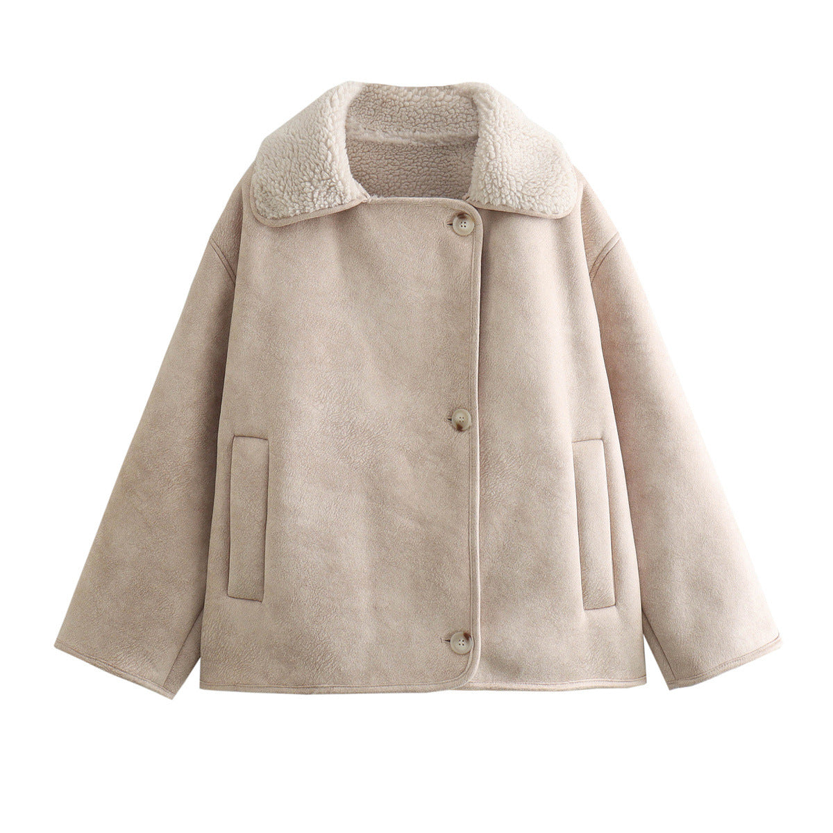 Women's Winter Fashion Casual Suede Veet Warm Jackets