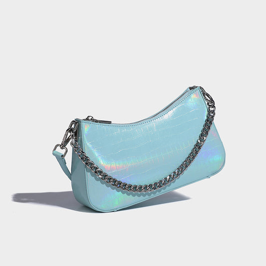 Women's Summer Popular Gradient High Texture Design Small Square Bags