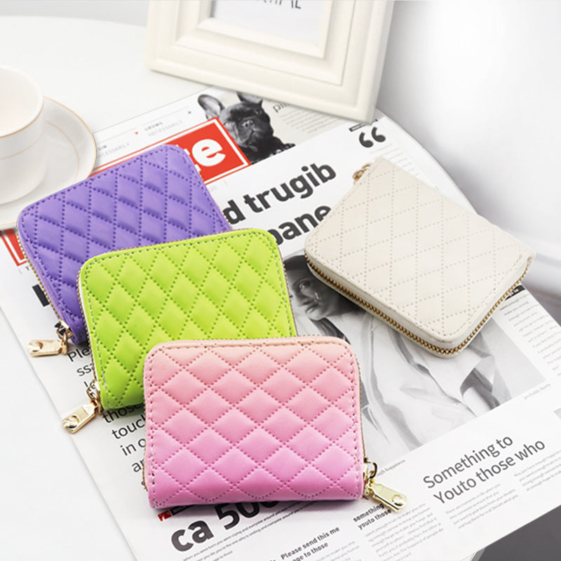 Women's Exquisite Multiple Slots Zipper Large Capacity Card Holder