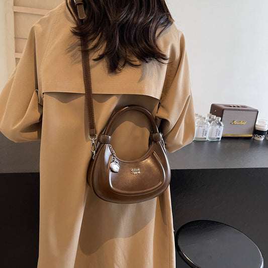 Women's Simple Retro Underarm Crescent Fashion High-quality Armpit Bags