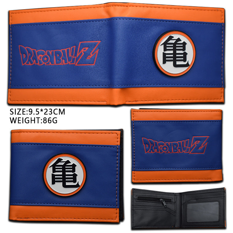 Men's Dragon Ball Short Turtle Wu Word Ladies Wallets