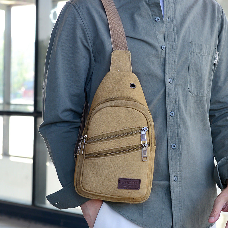 Men's Canvas Leisure Tide Large Capacity Bags